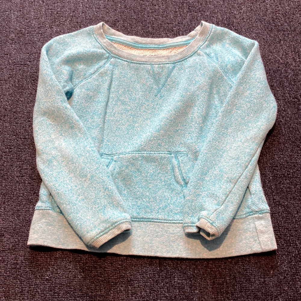 Blue crew neck
